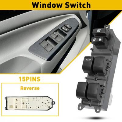 Master Power Window Switch 15Pin Front Driver Side for 2006-2012 Toyota RAV4