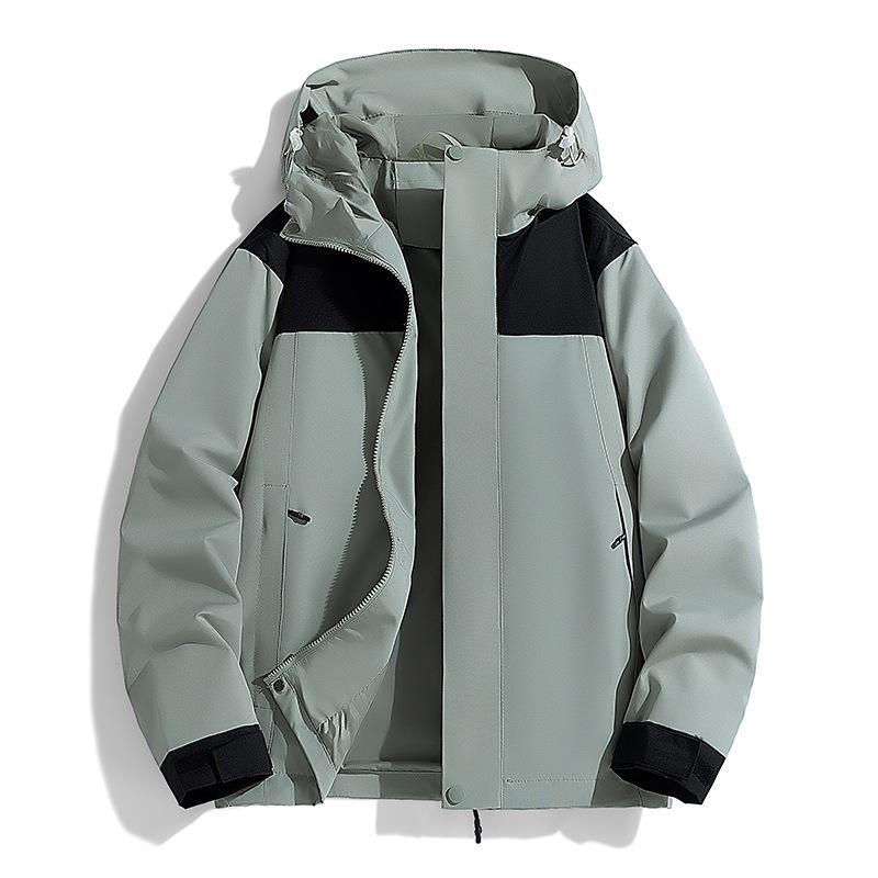New Autumn Jacket Men and Women's Jacket Windproof Waterproof Color-blocking Casual Jacket Jacket Men Outdoor Couple Climbing