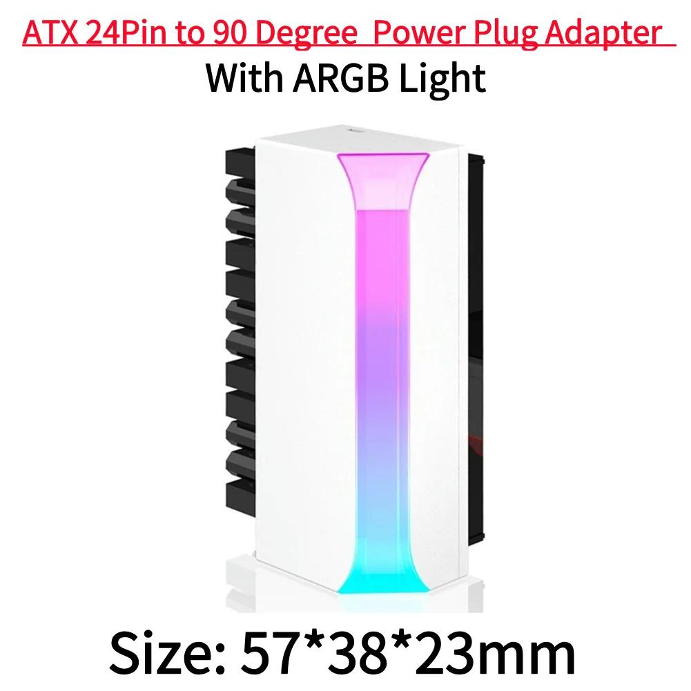 Mainboard Motherboard Power Supply Cable Modular ATX 24-pin 180 Degree Power Connector Adapter Female To Male Power Adapter