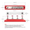 48V 150A Heavy Duty Power Distribution Block 4 x M6 Terminal Studs Marine BusBar Cover Included Bus Bar For Trucks Boats and RVs
