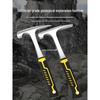 Multifunctional Geological Exploration Hammer: Pointed & Flat Head for Climbing, Quarrying, & Mining