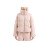 Armani Exchange Stand Collar Zipper Solid Color Long Sleeve Cotton Jacket Women Jackets Pink 6DYB10-Y19DZ-3424