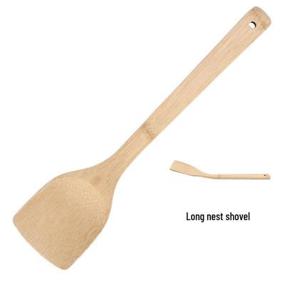 Ruhan Bamboo Long Handle Wok Spatula Set