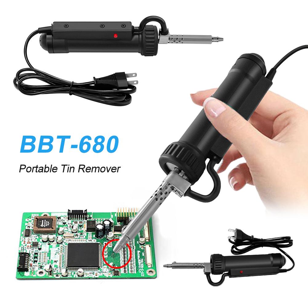 BBT-680 Desoldering Pump Solder Tin Sucker Suction Solder Removal Vacuum Solder Sucker Repair Tool Welding Equipment BBT-580