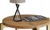 Modern Round Nightstand 35X35X46 Cm Metal Gold