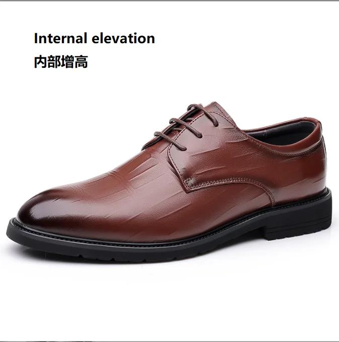 Pánské společenské boty z pravé kůže, vysoce kvalitní, formální, oxfordské, pánské kožené boty, mokasíny, zapatos hombre