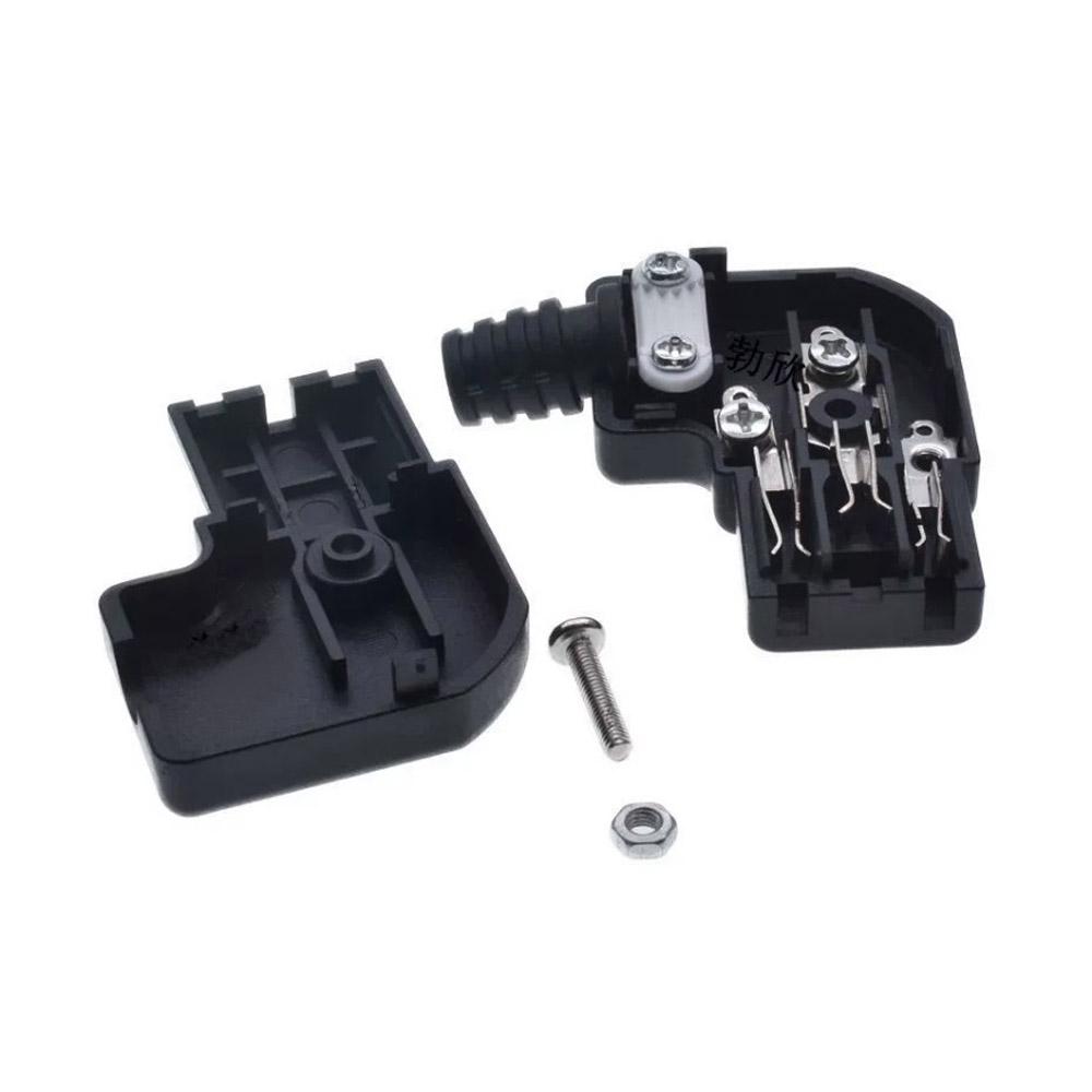 10A 250V Elbow IEC320 C13 C14 Power Plug Socket Cord Wiring Power Plug Assemble IEC Connector Outlet UPS Electrical Socket Plug
