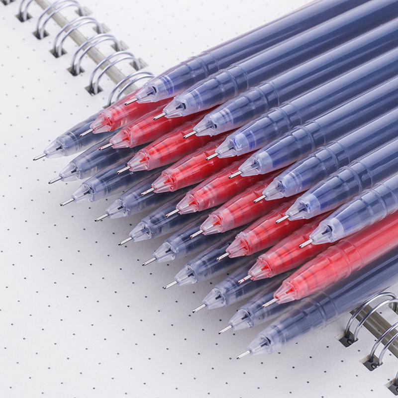 High-Capacity 0.5mm Neutral Pen - Red, Blue, Black for Office & Student Use