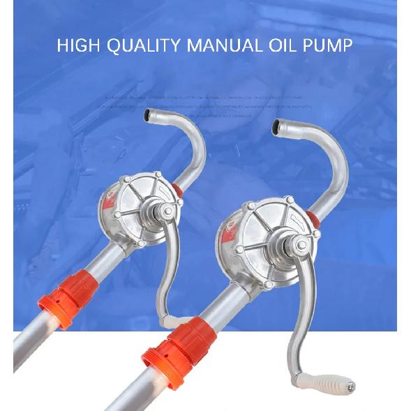 Manual Fuel Diesel Pump Hand-operated Petroleum Pump for 200L Oil Drum Car Truck Heavy Light Oil Extraction Transfer Tool