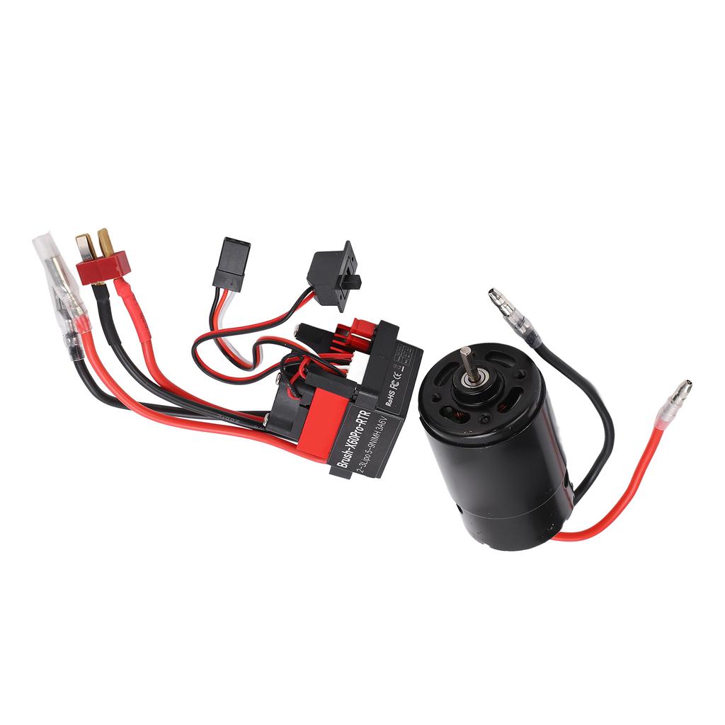 550 21t Motor 60A Waterproof Two Way Brushed ESC Kit for SCX10 1/10 Remote Control Car Upgrade Parts