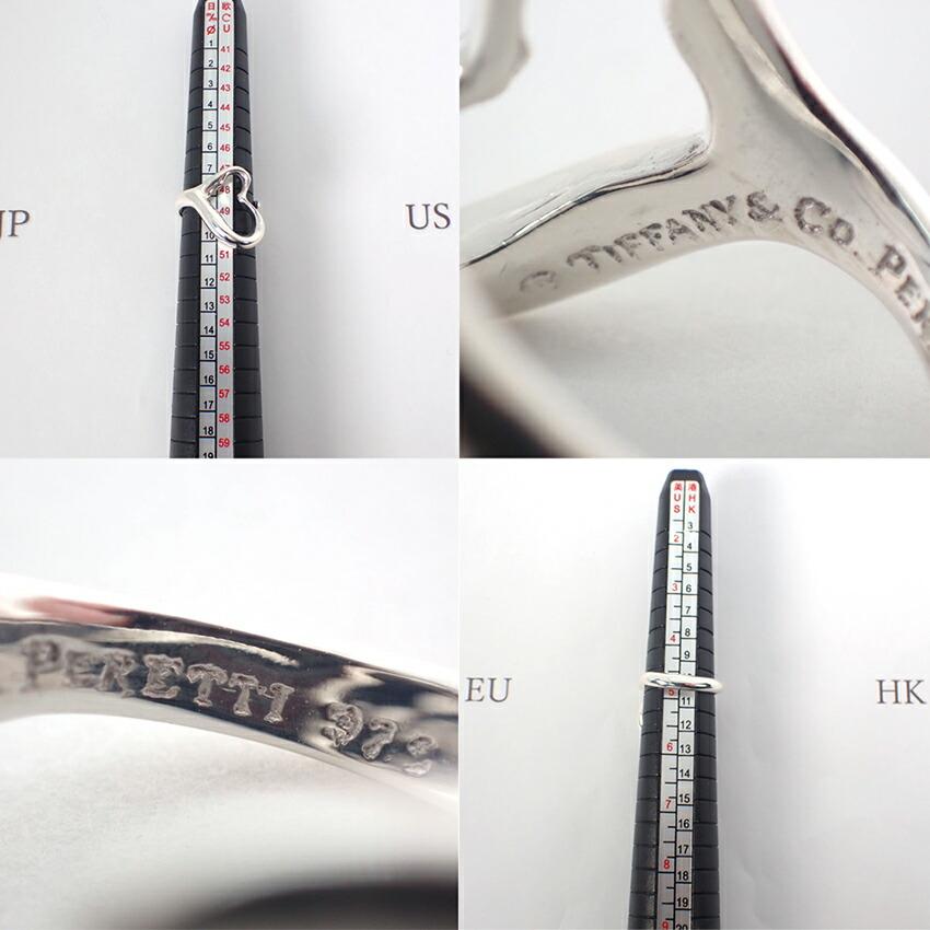 [Used] TIFFANY 925 Open Heart Ring / Size 8 / G455-24