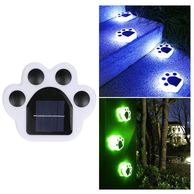 1/4PCS Solar Paw Outdoor Lights, IP65 Waterproof Lawn Lamp, Intelligent Light Control Lighting, for Garden Yard Camping Deco