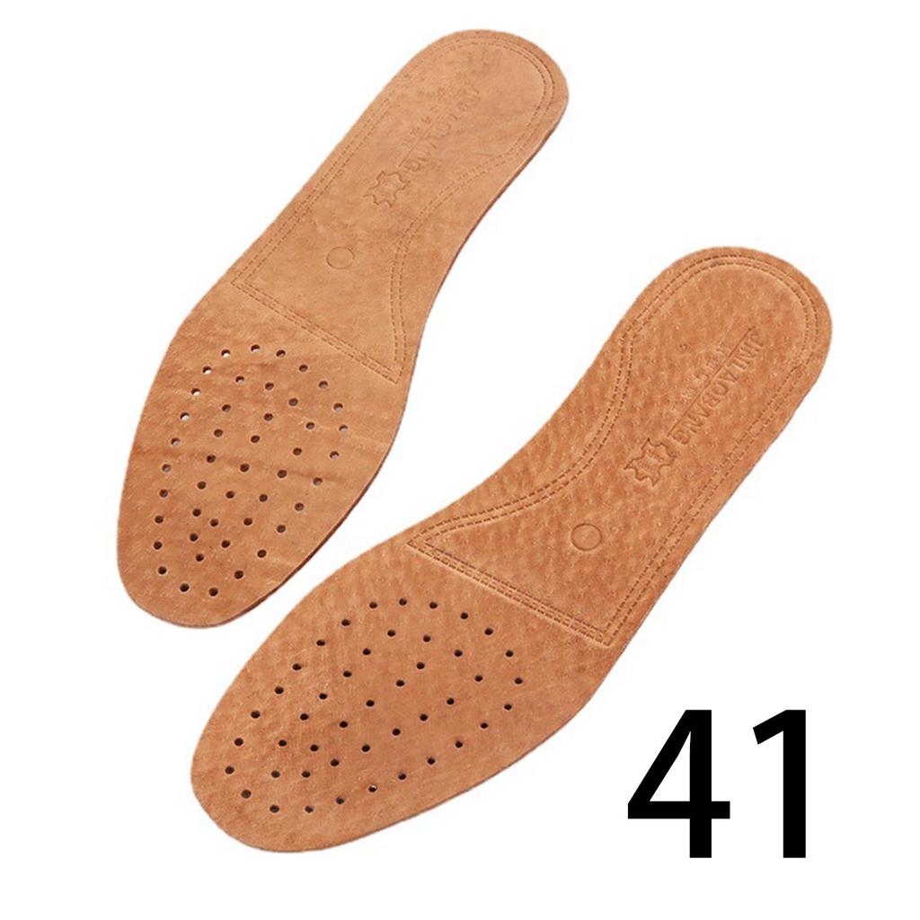 1 pár kožených vložek do bot pro muže Pohodlný deodorant Ležérní kožená vložka na nohy Kvalitní kožené baleríny Podložka do bot Protiskluzová