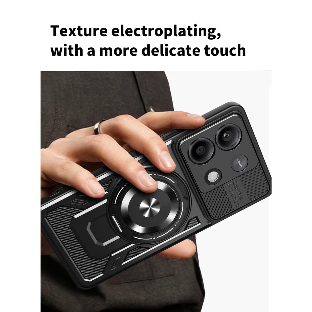 Metal Ring Stand Magnetic Case for Xiaomi 15T Pro Mi15t Xiaomi15t 15tpro Xiao Mi 15T 5G Anti-fall Cover