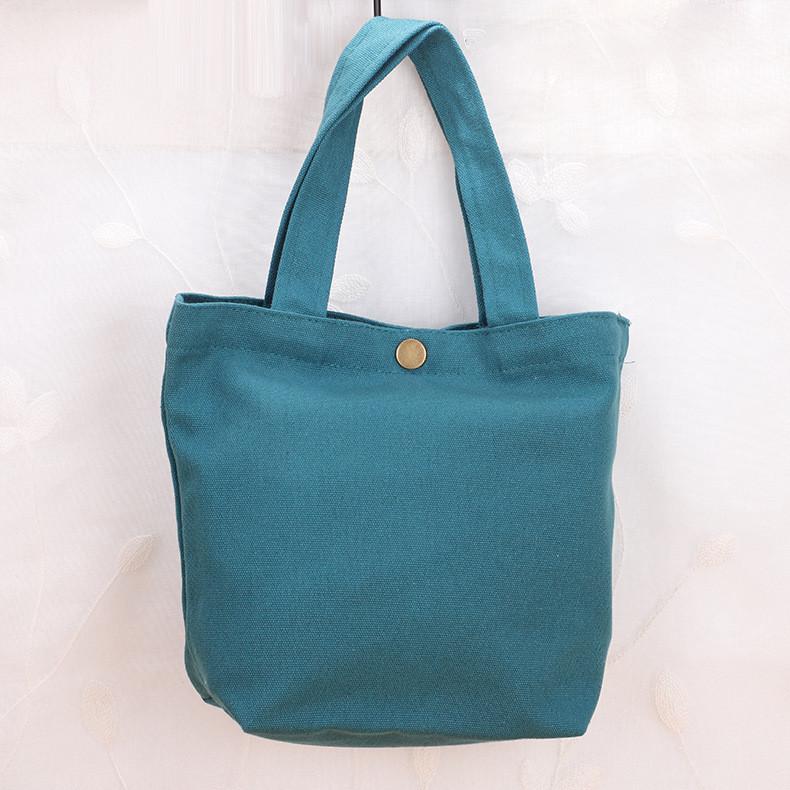 Canvas Portable Handheld Bag With Insulation For Travel And Lunch Use