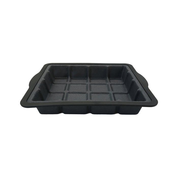 Chocolate bar shaped cake mold 22 x 24 cm zenker silicone fiberglass nero