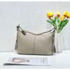 Cowhide Shoulder Women's Bag Large Capacity Women's Fashion Simple Tote Bag Practical Shell Bag Multi-compartment