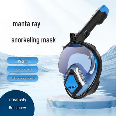 Maschera da Snorkeling e Immersione Full Dry Antiappannante con Occhialini per Bambini