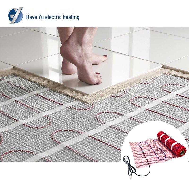 Grid Lightweight Electric Heating Floor Mat with Multi-Specification Aluminum Foil, US Standard