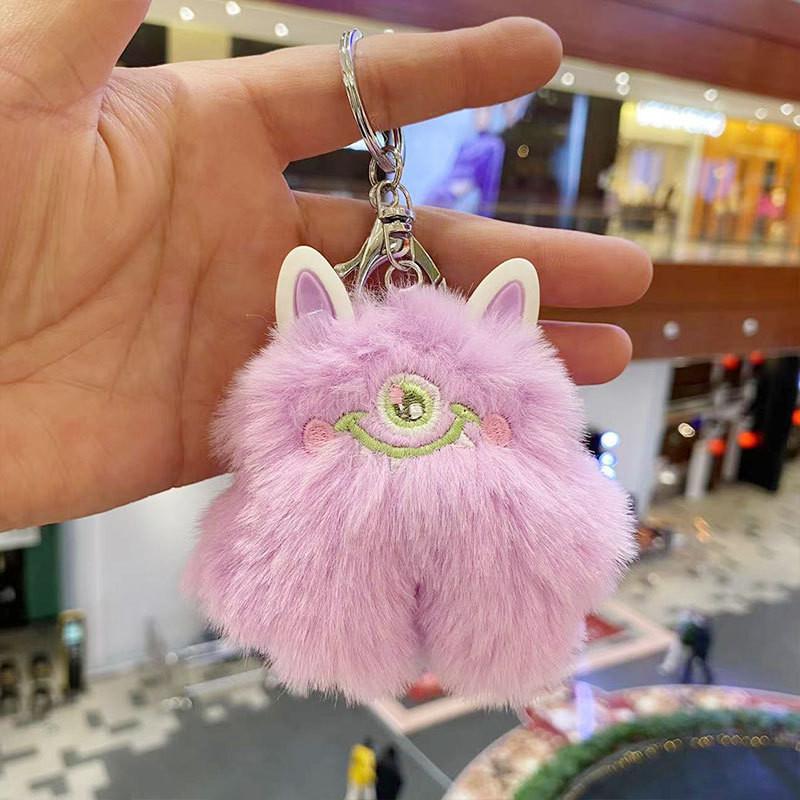 Cotton Pp Soft Filled Monster Keychain Doll Plush Toy In Various Colors For Gifts