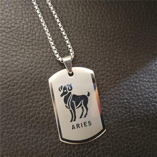 Skorpion 12 Konstelacji Naszyjnik Prezenty Urodzinowe Kolor Złoty Stal Nierdzewna Amulet Wisiorek Znak Zodiaku Biżuteria Collier
