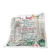 Decke 2D Digitaldruck Lammfell Kristallfleece Handgeschriebener Brief Deckenbezug Decke