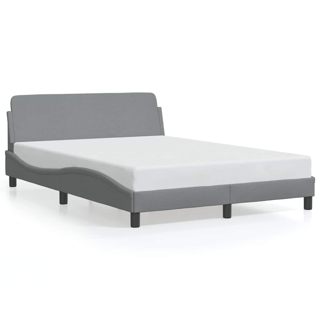 Dover  Bed Frame Light Grey 140x200 cm Fabric