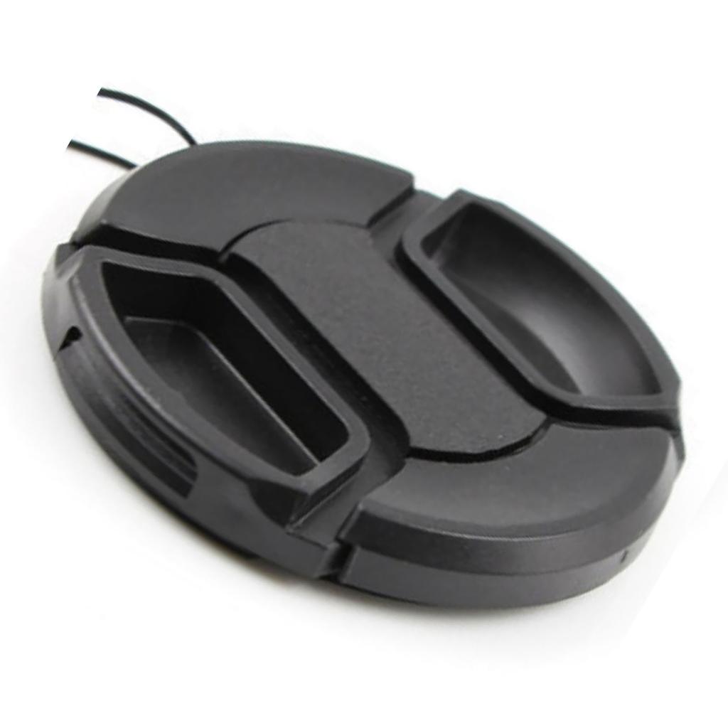 Camera Lens Cover Black ABS Protective Universal 58mm Front Lens Cover for Replacement
