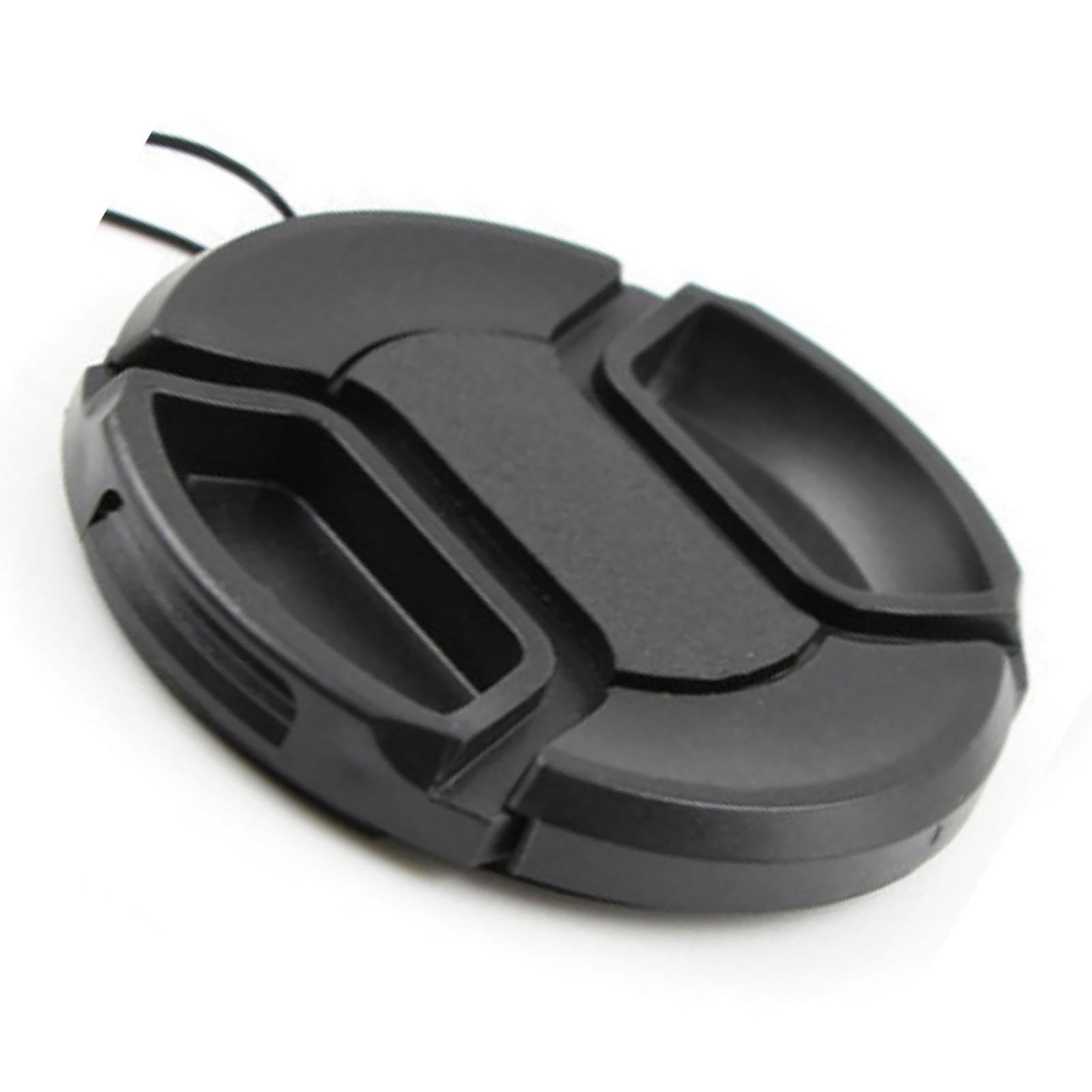 Camera Lens Cover Black ABS Protective Universal 58mm Front Lens Cover for Replacement Color: Black