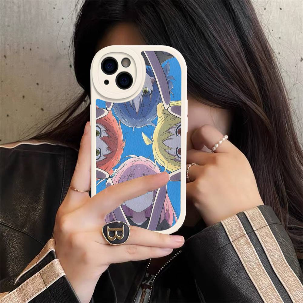 Singer B-Bocchi The Rock Leather Phone Case For IPhone 16 14 15 Pro Plus 13 12 11 Pro Max Silicone Cover