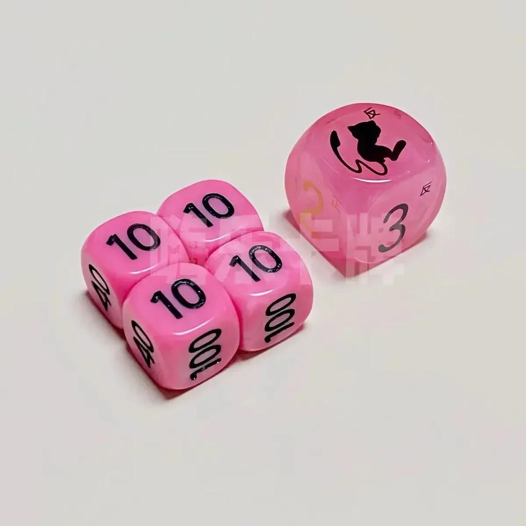 5/set Dice PTCG Match Scoring Damage Counter Pikachu Eternatus Zacian DiceDamage Indicator Roleplaying Game Dice No.35