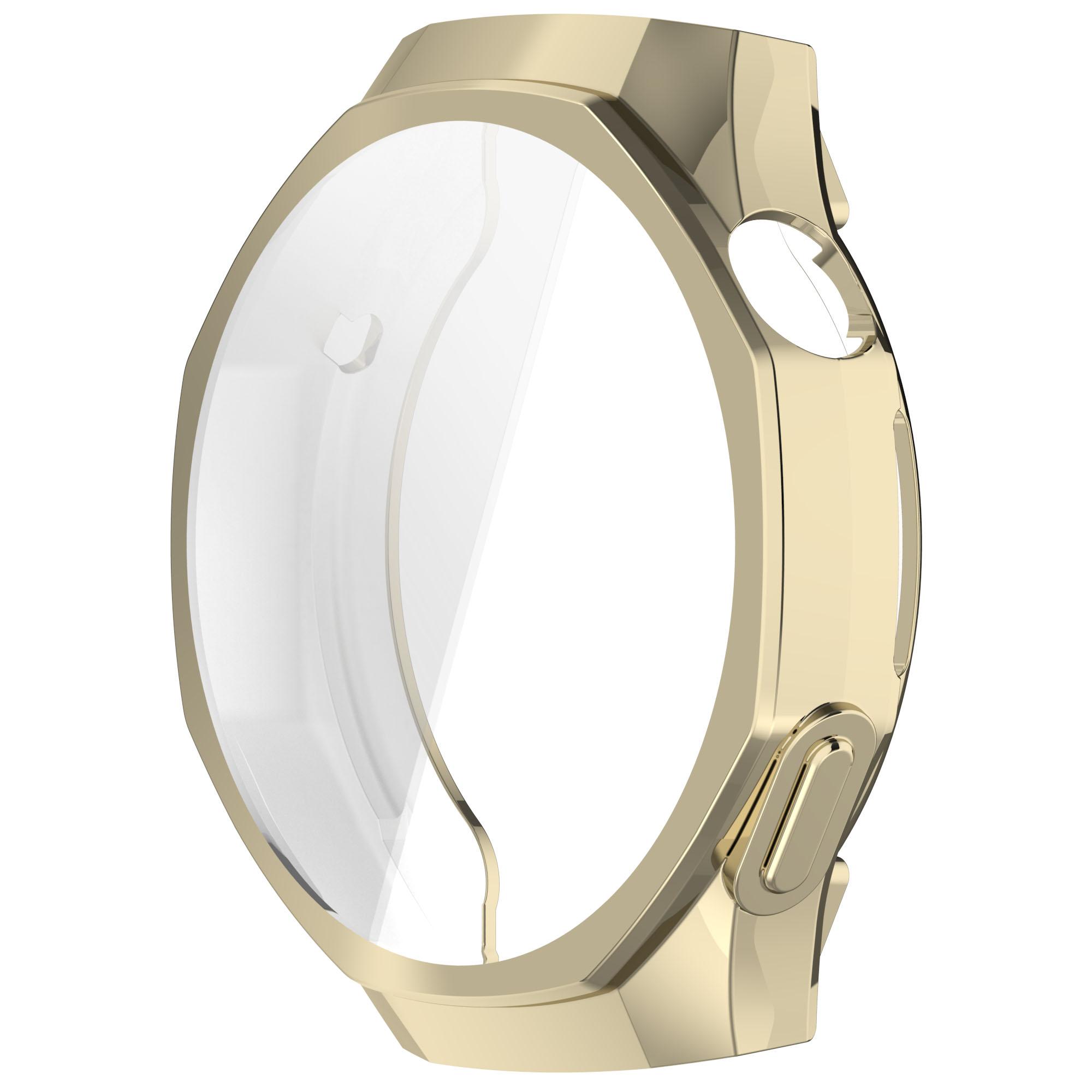 

ТПУ чехол для Huawei Watch GT 5/GT5 Pro 41/42/46 мм - Всесторонняя защитная крышка, защита экрана, противоцарапийный корпус, аксессуары Huawei GT5 Pro 42mm золотой