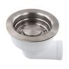 Kitchen Waste Kit Sink Strainer Easy-to-remove Basket Efficient Waste Management Generous Diameter Modern Aesthetic