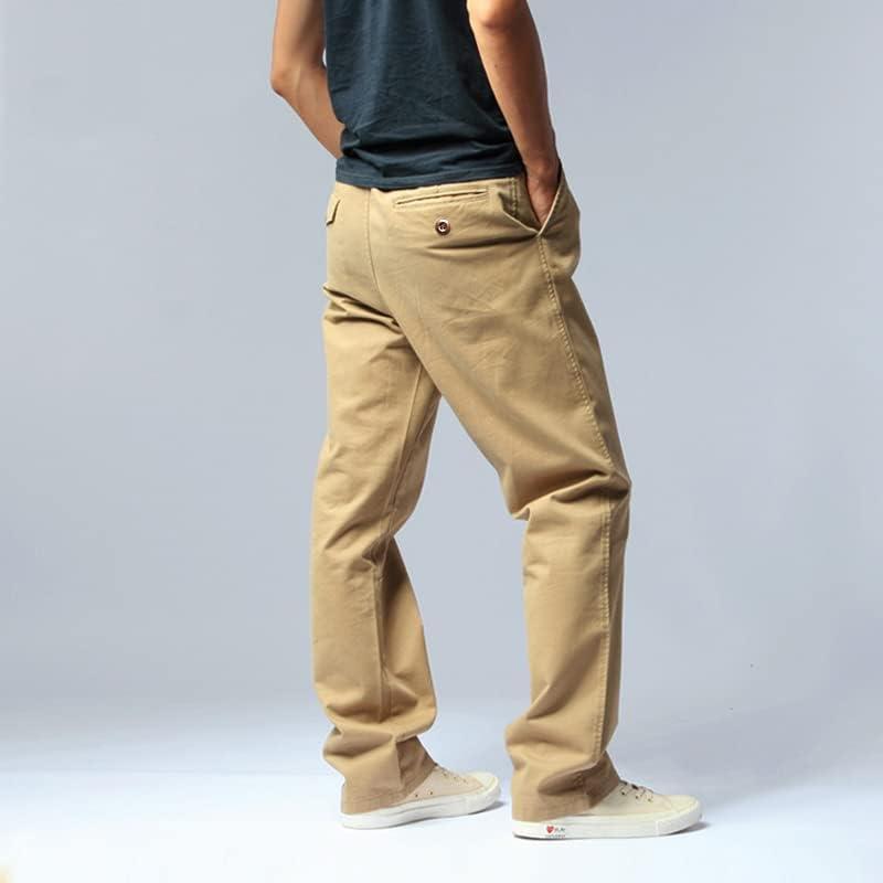[Nalador] Men's Chino Pants, Stretch, Large Size, Long Pants, Loose, Bottoms, Colored Pants, Plain, Cotton, Easy Pants, Comfortable