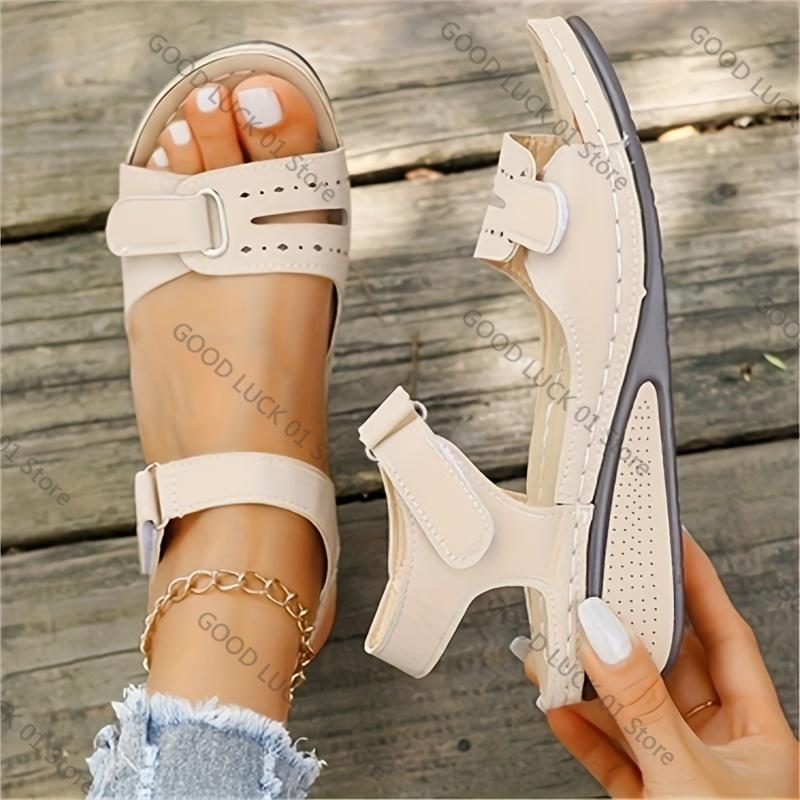 Fashion New Open Toe Fashion Women's Sandals Summer 2025Soft Sexy Womens Sandals Wedge Buckle Women's Orthopedic Sandal Footwear Female