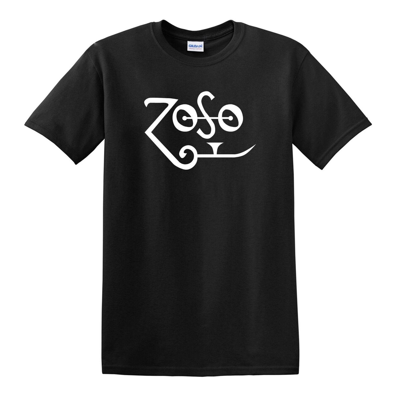 Zoso T-SHIRT - Jimmy Page Plant Zeppelin Classic Rock XXL