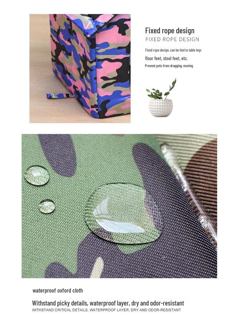 Водонепроникне ліжко для домашніх тварин з тканини Оксфорд для собак і котів – стиль намету для вулиці