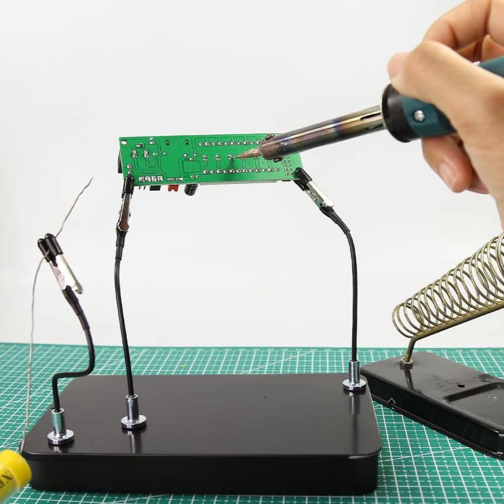

Adjustable Alligator Clip Holder Model Painting Stand Base Holder Alligator Clip Sticks Magnetic Helping Hands Soldering Tool CN