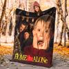 Home Alone Flannel Blanket Soft Warm All-Season Throw, Design for Camping, Car Travel, Hiking Sofa, Bed, Office Perfect Gift for Parties