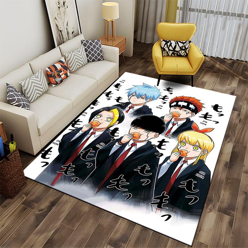 Anime Characters Eating Snacks Suitable As a Non-slip Mat for the Living Room or Bedroom Sofa
