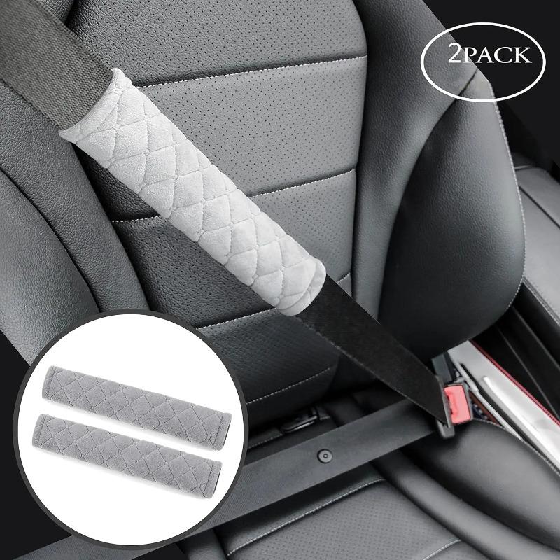 2pcs/1 Pair  Universal Car Seat Belt Cover Adjustable Plush Car Safety Belt Cover Shoulder Pad for Kids Child Adults Car Interior Accessories