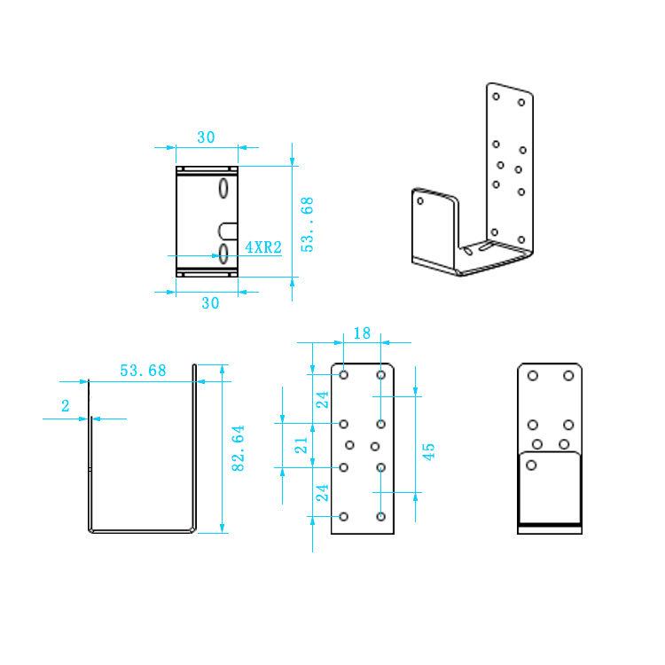 I3U Type CNC 3D Printer with Aluminum Block and Bracket