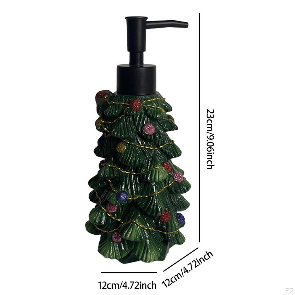Christmas Tree Soap Dispenser Empty Pump Bottle Decoration Multipurpose Refillable Dish