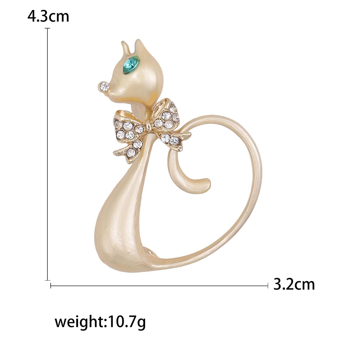 

Эмалевые броши в виде кошки для женщин, унисекс, стразы, животные, булавки, банкет, вечеринка, рюкзак, подарки, ювелирные изделия, аксессуары