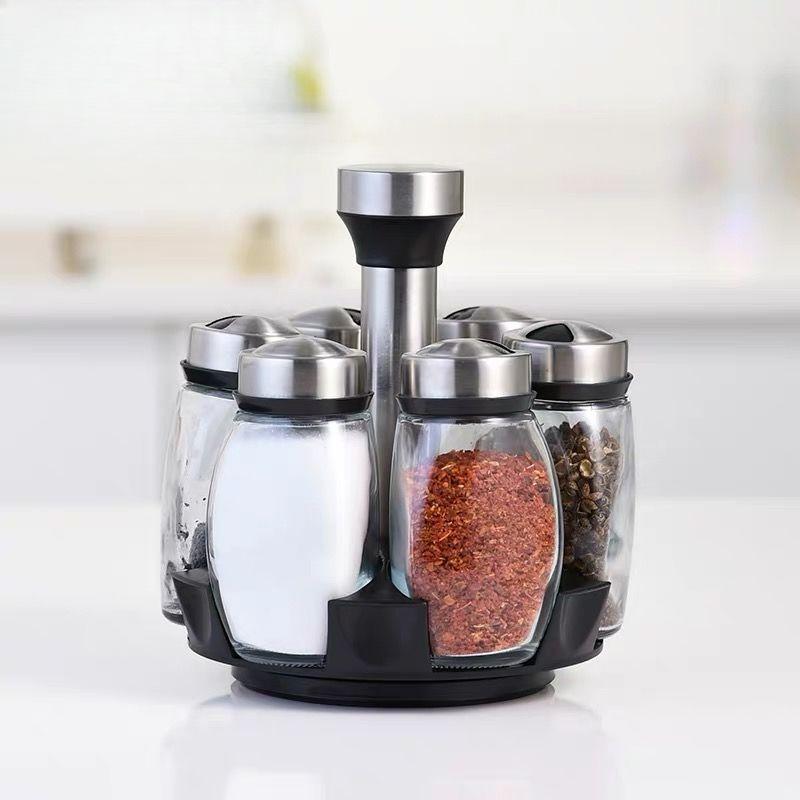 Spinning Spice Storage Rack Tower Organizer,6/12 Pcs Revolving Spice Rack Organizer Countertop, Spice Seasoning Bottle Organizer