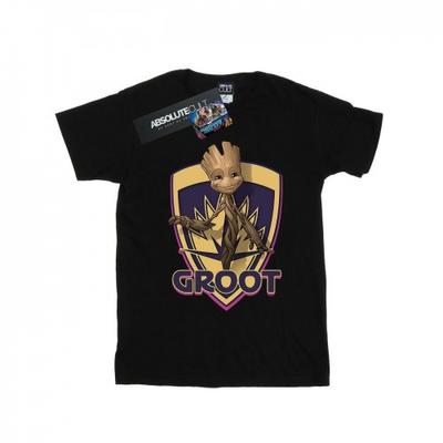 Damen/Damen Guardians Of The Galaxy Groot Badge Baumwoll-Boyfriend-T-Shirt