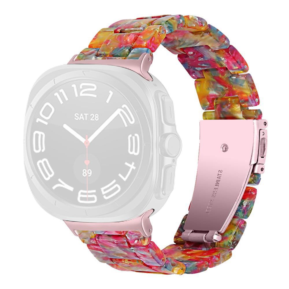 For Samsung Galaxy Watch Ultra (2025) 47mm Watch Strap Acrylic Resin Waterproof Wrist Band