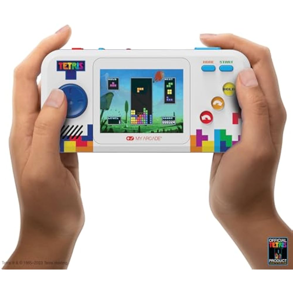 My Arcade Tetris Pocket Player Pro: Classic Tetris, Portable Video Game, Arcade 2.75" Display Kid...