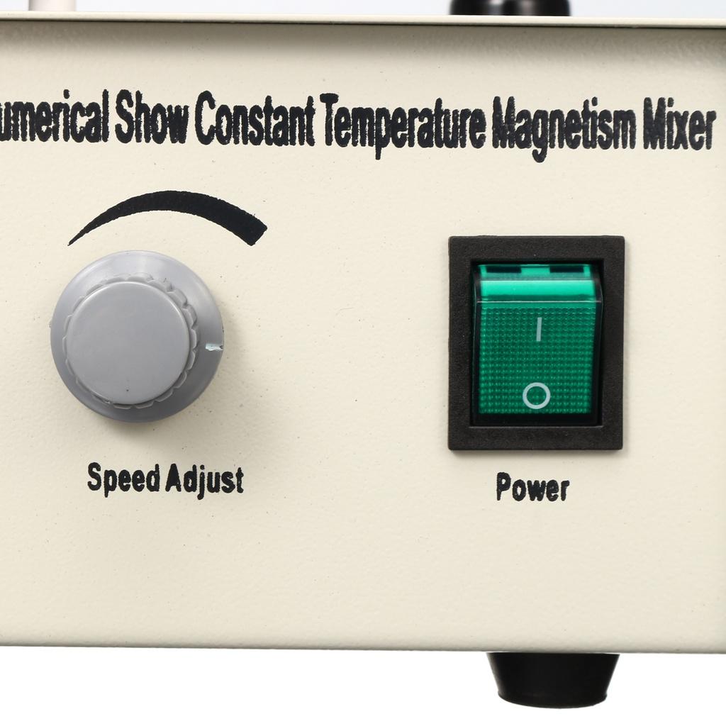 220V Lab Heating Dual Control Mixer Magnetic Stirrer Hot Plate Magnetic Stirrer No Noise LED Temperature Display US Plug