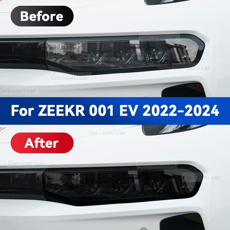 Pentru ZEEKR 001 EV -2024 Film Protector Faruri Auto Față Lumină TPU Anti-zgârieturi Faruri Nuanțare Accesorii